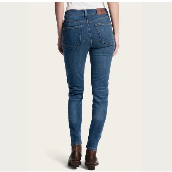 Frye Addie Skinny Denim Jeans Womens 4 Blue Mid-Rise Minimalist Casual Staple - Picture 14 of 14